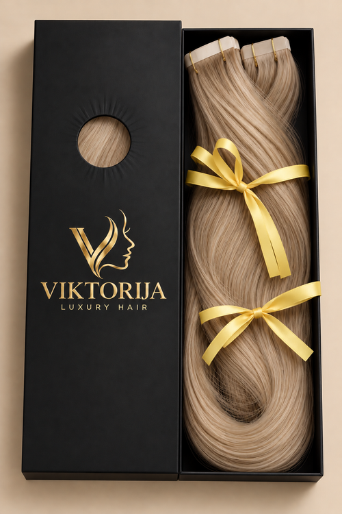 Extensii din păr natural blond | Viktorija Luxury Hair